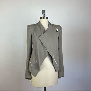 Helmut Lang Gray Asymmetrical Jacket